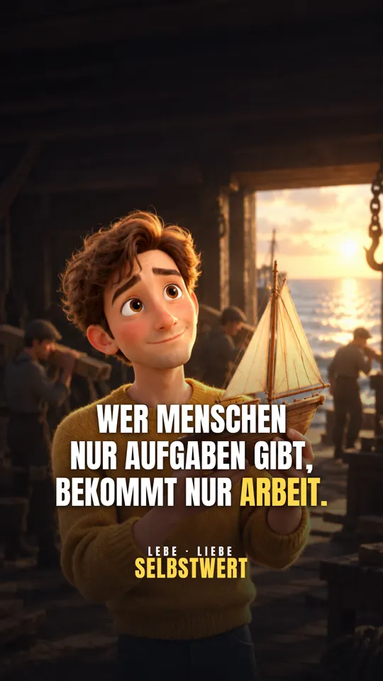 Wer Menschen nur Aufgaben gibt, bekommt nur Arbeit
